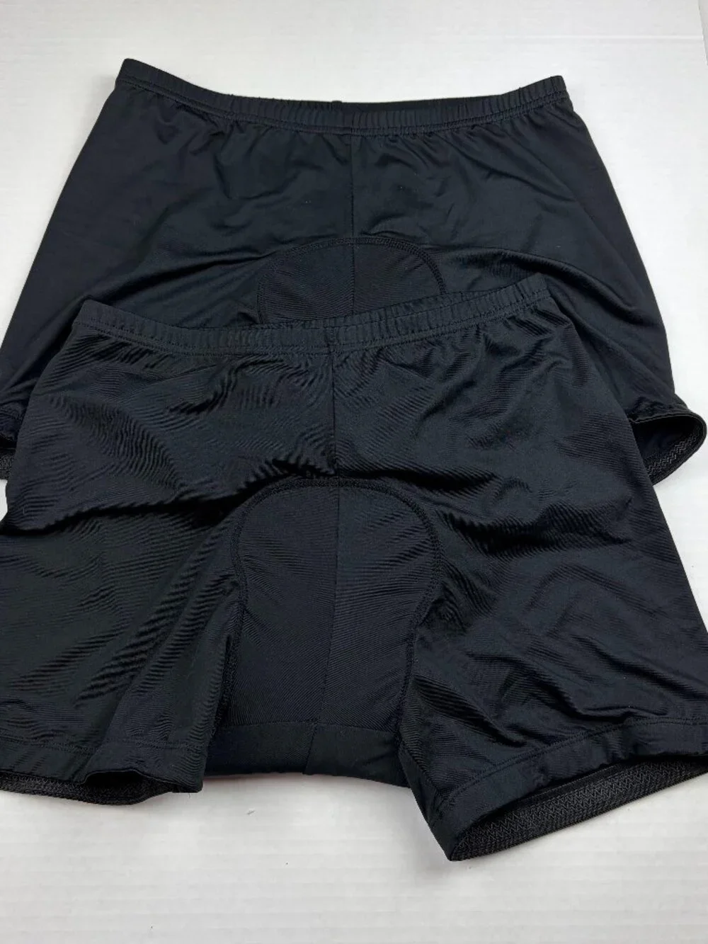 Baleaf Mens 3D Padded Bike Shorts in Black Size XL - 2 Pair